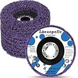 Laexepelle 5 Pack Angle Grinder Stripping Wheel Angle Grinder Strip Disc Paint Stripper Attachments Grinder Wheel, Paint Metal Oxidation Rust Remover Stripper Tool (4'' x 5/8'')