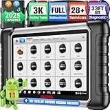 Autel Scanner MaxiCOM MK808BT PRO: 2025 Bidirectional Scan Tool Work as MK900BT, 33FT BT 2.0 Ver. of MK900 MX900 MK808S MaxiCheck MX808S MK808Z, 3K+ Active Tests, 28+ Services, OE Full Sys, OS 11, FCA