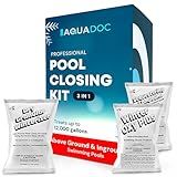 AquaDoc Pool Winterizing Kit - Treats Up to 12,000 Gallons - 3-Part Winter Closing Kit for Inground and Above Ground Pools - Winterizing Pool Chemicals Made in USA