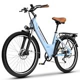 Cybervelo 1000W Peak Electric Bike for Adults,up 80 Miles Removable Battery Ebike, 26" Electric E Bike with 7-Speed,Adult Electric Bicycles for Commute Beach Snow Womens/Man All Terrain