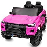 Hikiddo 24V 2 Seater Ride on Toy for Big Kids, Electric SUV Kids Car to Drive w/Parent Remote, 2WD/4WD Switchable - Pink