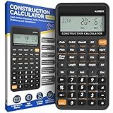 Construction Calculator Industrial & Scientific ROATEE Engineering Calculator for Contractor, Concrete Pocket Feet-inch-Fraction Calculators Carpenter, Estimator, Builder, Framer, Remodeler, Renovator