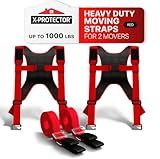 X-Protector Moving Straps - 2 Pairs - Lifting Straps for 2 Movers - Move Furniture Easily and Safely - Perfect for Lifting & Moving Heavy Objects (Adjustable Length 50-118”)