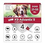 K9 Advantix II Large Dog Vet-Recommended Flea, Tick & Mosquito Treatment & Prevention | Dogs 21 - 55 lbs. | 4-Mo Supply