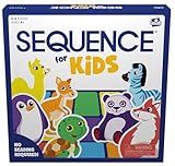 SEQUENCE for Kids -- The 'No Reading Required' Strategy Game by Jax and Goliath, Multi Color, 11 inches (2-4 players) (Packaging May Vary)