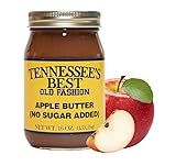 Tennessee's Best No Sugar Added Apple Butter | Handcrafted In Small Batches | Gluten Free| Resealable Glass Jar