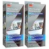 3M Ultra Headlight Restoration Kit 39195, 2 Pack (2 Kits), Removes Cloudy Yellowed Haze, 500/800/3000 Grit Sanding Discs + Clear Coat, For Plastic Lenses