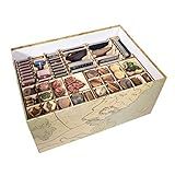 The Broken Token Game Organizer Compatible with Gloomhaven - Wooden Game Organizing Box with Multiple Trays and Dividers