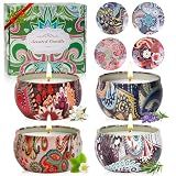 4 Pack Scented Candles Gifts for Women 10oz Home Scented Candles 100Hours Aromatherapy Candle Gifts Set Soy Wax Candles for Christmas Day, Birthday, Mothers Day, Valentine's Day