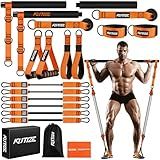 KUTIZE Pilates Bar Kit with Resistance Bands, Heavy Duty Pilates Equipment for Men, Strength Training Bar for Legs, Hip, Back, Arm, Abs, Chest, Shoulders, Portable Home Gym Full Body Workout Equipment