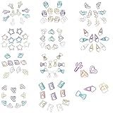 100 pcs Cute Paper Clips, BOSOIRSOU Metal Bookmark Folder Pin Memo Clamp Planner Clip for Pagination Organize Document Organizing Office Supplies School Student