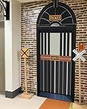 Preboun Express Train Ticket Station Ticket Hall Door Curtain Decor Train Birthday Party Decorations Christmas Party Express Trains Sign Banner School Classroom Door Home Wall Xmas Backdrop Decor