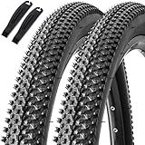 Hapleby 2PCS Premium Folding Bike Tires 26x1.95 Inch (50-559mm), Replacement Mountain Bike Tires 60 TPI Puncture-Resistant, Came with 2PCS Tire levers