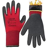 LOCCEF 2 Pairs Winter Work Gloves for Men and Women, Freezer Gloves for Work Below Zero, Thermal Insulated, Super Grip (L)