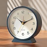 AYRELY® 4.5" Analog Alarm Clock, Small Retro Desk Clock and Table Clock