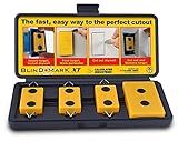 Calculated Industries 8105 Blind Mark Drywall Electrical Box Locator Tool – Powerful Rare-Earth Magnetic Targets (3) and Locator Kit