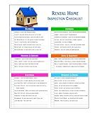 Rental Home or Apartment Property Inspection Checklist | Laminated & Double Sided | Landlord Tenant Walkthrough | House Renters or Agents Property Review Guide