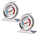 2 Pack Refrigerator Freezer Thermometer Large Dial Analog Thermometer