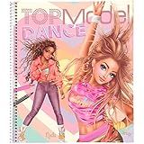 Depesche 12227 TOPModel Dance Colouring Book with 30 Pages for Creating Models Designs and Outfits, Colouring Book with Sticker Sheet, Stencils etc.