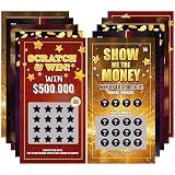 STOYKİS Prank Lottery Tickets and Scratch Off Cards 10 Tickets - Winning $500K - Look Real Joke for April Fools