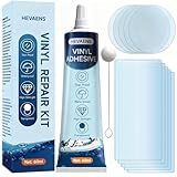 Air Mattress Patch Kit, Heavy Duty Inflatable Repair Kit for Air Mattress, Bounce House, Inflatable Toys, PVC Boat, Tent, Swimming Ring, UV- Resistant Waterproof TPU Pool Repair Glue, Heavy Duty
