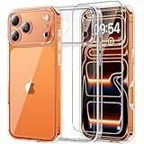 TAURI for iPhone 17 Pro Case, Full Camera Protection with Screen Protector, Anti-Yellowing Military-Grade Protection Shockproof Slim Phone Case for iPhone 17 Pro, Clear