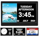 2026 Digital Clock with Dynamic Photo Frame Display Time, Date, Month, and Year Large-Font Clock for The Elderly