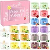 20 Pack Scented Candles, 1.6oz Mini Jar Holiday Gift Set with 10 Fragrances & Colors, Natural Soy Wax Aromatherapy Candles for Christmas, Home, Party Decor, Candle Gifts for Women, Her, Mom