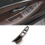 CHUANGHUI Car Door Handle for BMW 5 Series F10 F11 2011-2016 Interior Door Handles Replace Cover Car Door Handle Assembly 520i 528i 530i 535d 535i 550i (Mocha Brown, Main Driver)