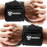 Wrist Wraps for Weightlifting & Powerlifting (18") - Premium Quality Wrist Straps for Weight lifting with Thumb Loop - Best Gym Wrist Wraps for Bench Press, Dip, Triceps & Curls for Men and Women