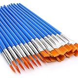 UPINS 30 Pcs Paint Brushes, Small Brush Bulk for Detail Painting
