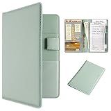 CoBak Server Book – Compact Organizer with Clear and Money Pockets, Pen Holder, Fits Apron Perfectly, Leather Waitress Book