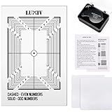 Luxiv Card Grading Centering Tool Kit, Card Center Tool with 30X Magnifying Implement, 2 Pcs Clean Cloth, Centering Guide Center Equipment (Right Angle)