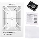 Luxiv Card Grading Centering Tool Kit with 30X Magnifier, 2P Clean Cloth | Professional Card Center Tool, 30X Magnifier, 2 Cleaning Cloths, For Checking Sports Cards, Trading Cards And Collectibles