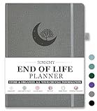 SIMSIMY End of Life Planner, Guided Estate Planning Notebook, Final Arrangements Organizer for Beneficiary, Will Preparation, Last Wishes & Funeral Planning, In Case of Death Organizer, 8.4x11"
