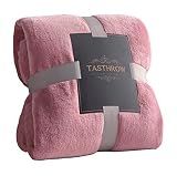 TASTHROW Large Flannel Fleece Throw Blanket, 50×70 Inch