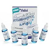 Yadool [5 Pack] Humidifier Cleaner Drops, Humidifier Water Treatment Cleaning Solution for All Makes & Models - Slows Buildup & Scaling - Deeply Cleans & Deodorizes Water - 500+ Day Supply