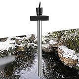 HITOP Outdoor Pond Heater - 150W 300W 600W Aquarium Heater for Small Ponds, Kio Pond, Pond De-icer with Long Cable Wire and Floatable Foam