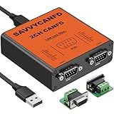 Pibiger USB to Dual Channel CAN FD Converter SavvyCAN-FD-X2 CAN Speed Up to 12M Max Isolated Against USB 2.5KV,CE,FCC