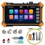 OTDR Fiber Tester, WANLUTECH 1550nm 24dB 5.55 inches Touchscreen Single Mode OTDR Support 1310/1490/1577/1625nm Live Test VFL OPM LS Event Map OLT (Optical Loss Test) RJ45 Cable Tester Network Tools