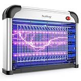 Buzbug LED Bug Zapper Indoor, 3 Efficient 50000H LED Bulbs, Energy Saving & Dual Band Attraction, High-Voltage Electric Mosquito Zapper, Fly Trap Mosquito Trap, Fly Killer Fly Zapper -MA009