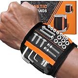 Tmacker Stocking Stuffers Magnetic Wristband for Tools Holding Screws Nail Drill Bits-Adjustable Velcro Strap Breathable for Men Dad Husband Father Grandpa DIY Handyman Gifts for Christmas Birthday
