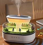 5 in 1 Diffuser Humidifier 250ml, Colorful Light, Raindrop & Natural White Noise, Mini Forest Landscape, Aromatherapy, Natural Sounds. Relaxing Nature Sounds & Sleep Sounds