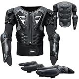 StarknightMT Kids Dirt Bike Armor Suit Chest Protector Ages 3-10 Black