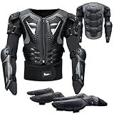 StarknightMT Kids Full Body Motorcycle Armor Suit EVA Youth Dirt Bike Gear with Chest Protector, Knee & Elbow Pads, Adjustable Impact Resistant Safety Vest for Motocross, Cycling, Skiing, Age 3-10