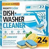 Dishwasher Cleaner And Deodorizer 24 Pack - 1 Year Supply Deep Clean Dishwasher Cleaner Tablets, Septic Safe Dishwasher Cleaning Tablets, Dish Washer Cleaner To Remove Limescale, Mineral Buildup, Odor