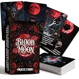 MISS FIRE Blood Moon Oracle Cards: 55-Card Deck for Rituals & Divination | Harness Lunar Eclipse Energy for Shadow Work, Powerful Magic & Profound Insight, Premium Ritual Tool