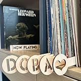 Y-II 29Pcs Wood Vinyl Record Dividers Alphabetical Dividers Vinyl Records A-Z, Premium Wood Record Divider for Albums CD Bookshelf Dividers(Wood color)