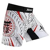 MMA Shorts for Men Fight Grappling Shorts Mens BJJ Shorts for Men No Gi Mid Thigh (L Waist 36inch, yw-dk3)