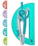 Mr. Pen- Compass and Protractor Set, Math Compass for Geometry and Drawing
